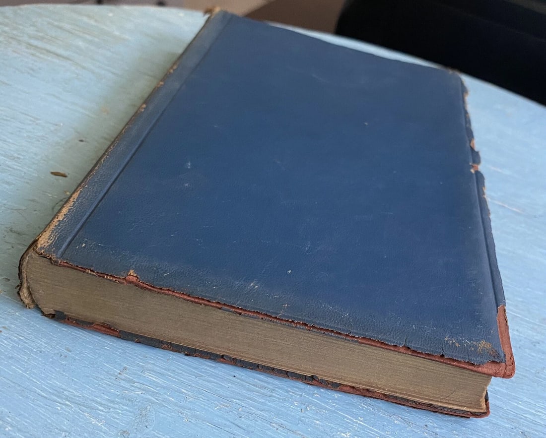 Antique Book Balthasar by Anatole France Blue Leather 1924 Dodd Mead & Co. RARE - 9