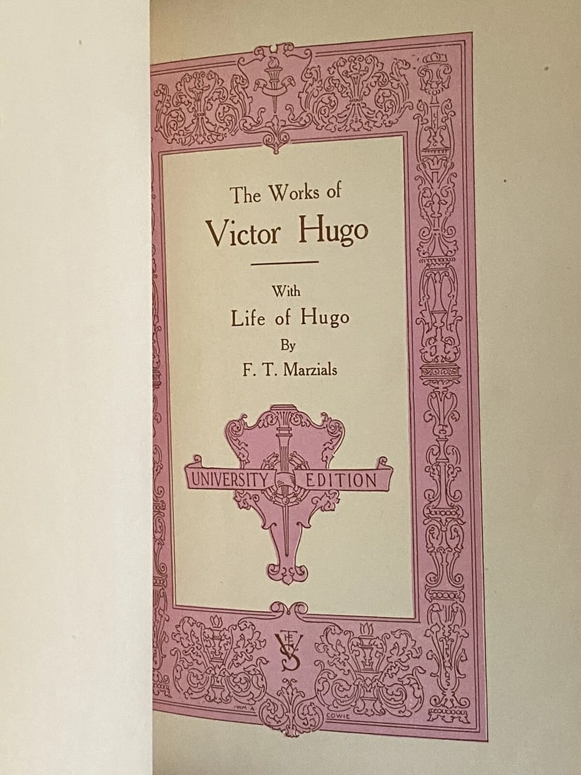 Victor Hugo Les Miserable Books III & IV University Society Illust. 1800’s Rare! - 10