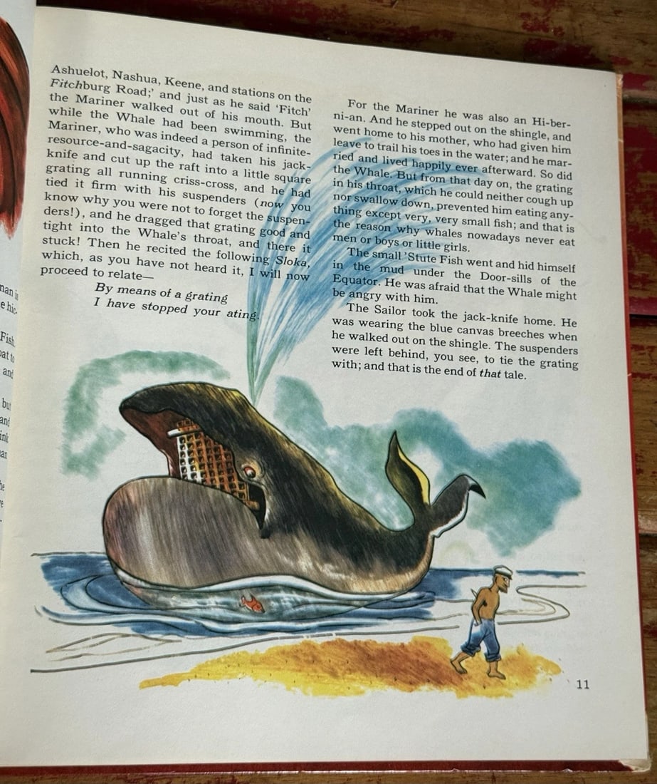 JUST SO STORIES RUDYARD KIPLING HC 1952 Doubleday Illustrated 1st Thus - 14