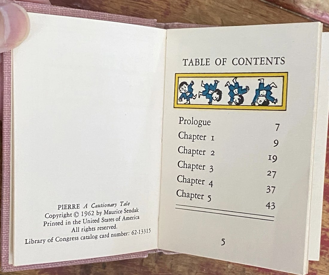 VTG 1st Ed. Nutshell Library Maurice Sendak 1962- 4 Mini Books in Slipcase w/DJ - 10