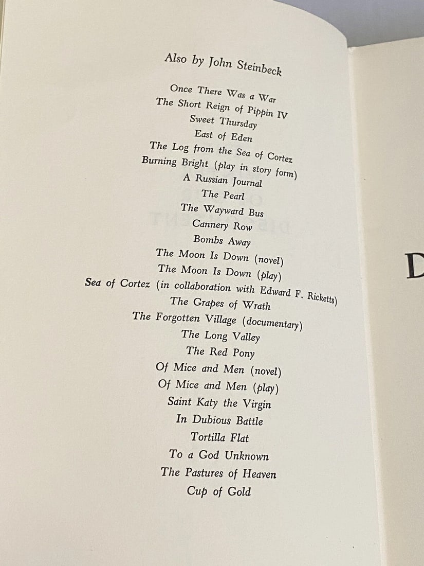 The Winter of our Discontent John Steinbeck 1961 First Edition/Print HC VG Cond. - 10