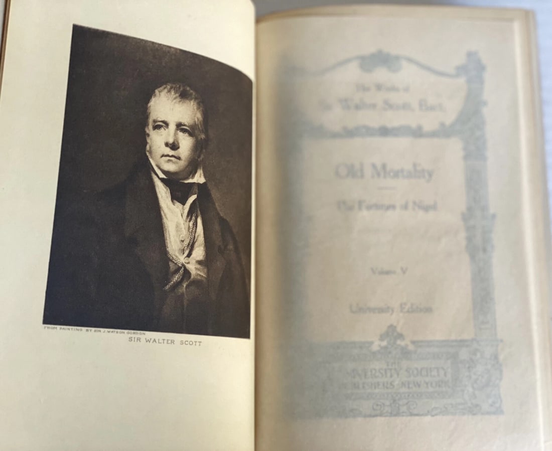 Works Of Sir Walter Scott Waverley NovelsOLD MORTALITY Univ. SocVol.V Illustrat. - 3