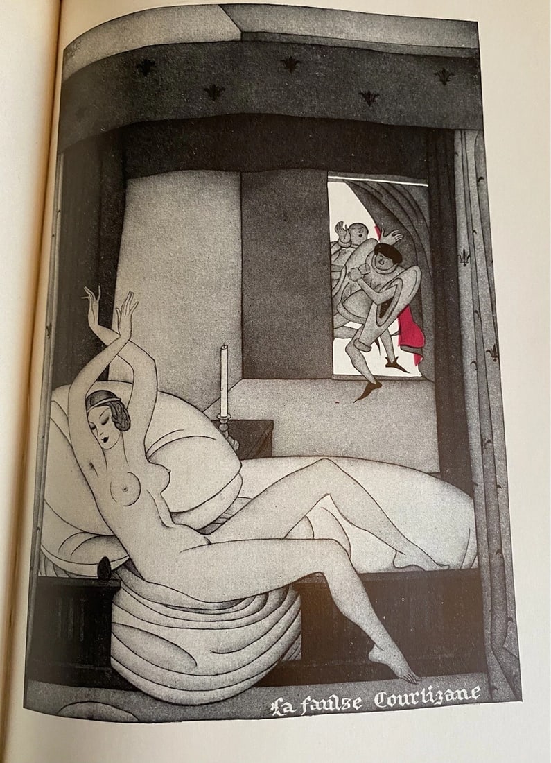 Honore De Balzac Droll Stories 1928 Garden City Press HC 1st Thus Illustrated VG - 4