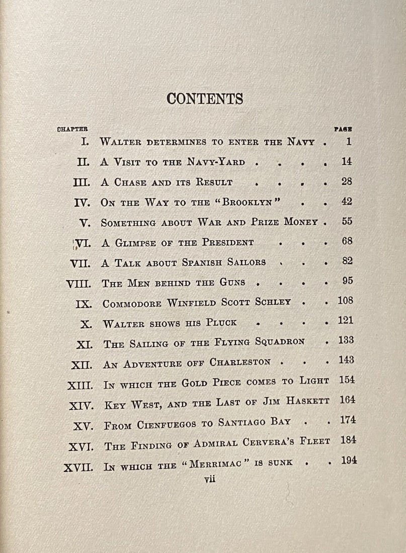 Fighting In Cuban Waters By Edward Stratemeyer First Ed. 1899 Old Glory Illus. - 15