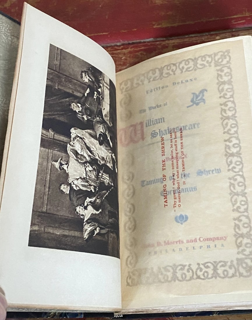 Shakespeare’s Works Elgin Ed.DeluxeVol X 1901 #306/1000 TamingOfShrew,Coriolanus - 4