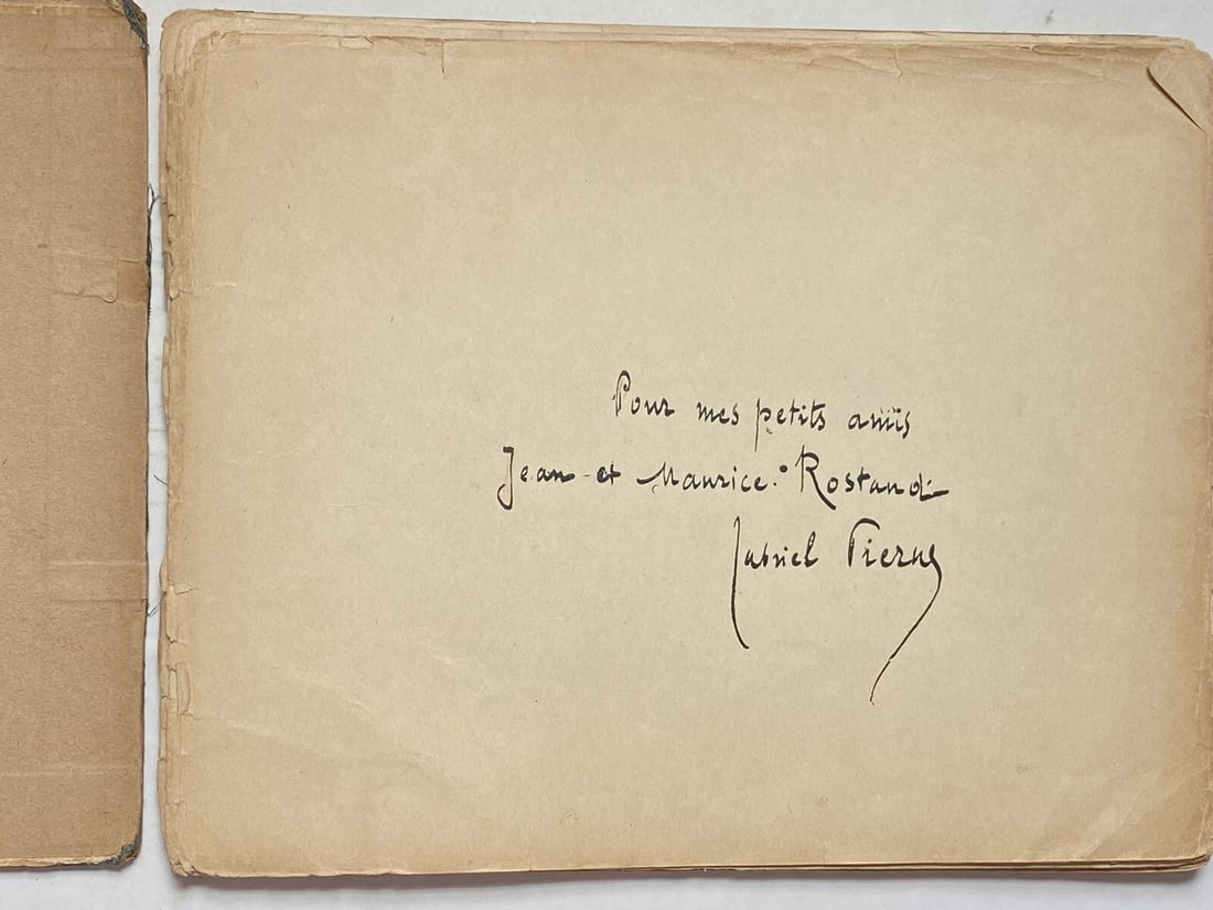 Gabriel Pierne Voyez Comme on Danse Chansons De Jeu et RondesEnfantines Signed - 2