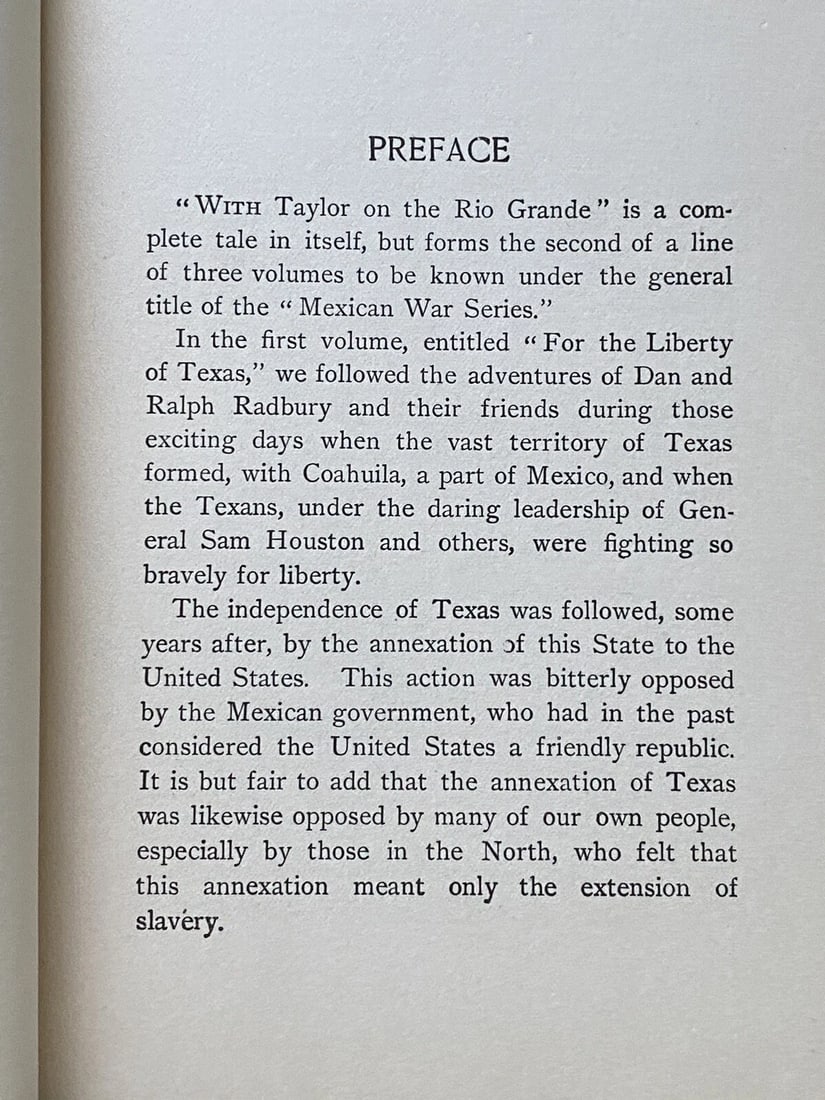 With Taylor On The Rio Grande Edward Stratemeyer 1909 Mexican War Series Illustr - 13