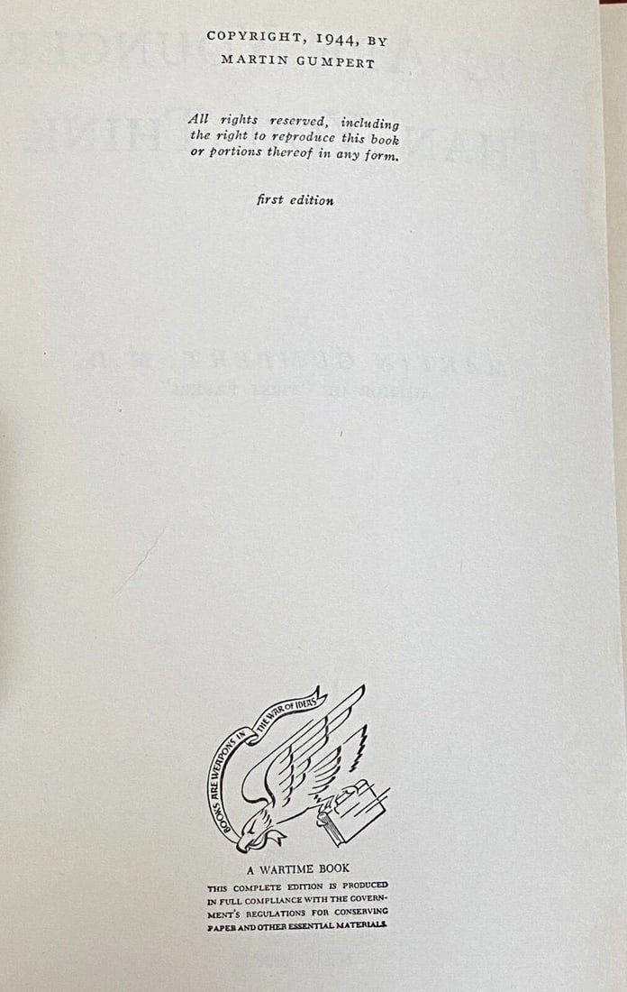 You Are Younger Than You Think Dr. Martin Gumpert 1944 HC 1st Ed. Duell, Sloan - 3