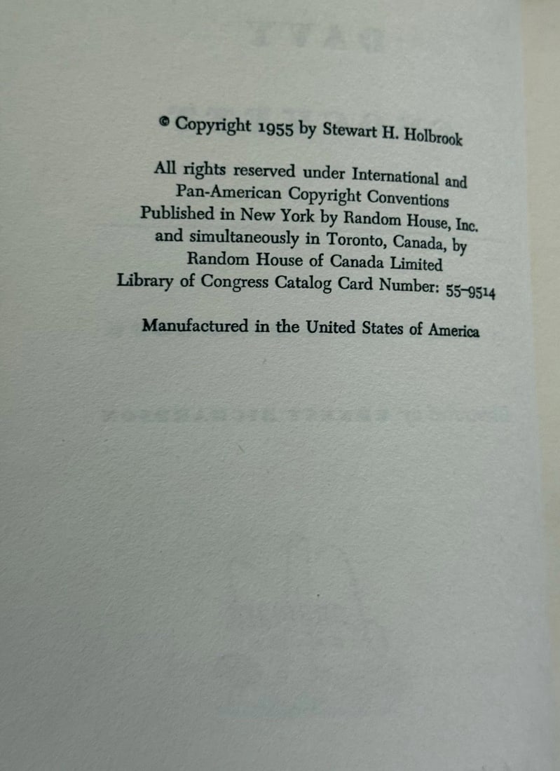 Davy Crockett Stewart H. Holbrook HC First Edition 1955 Illustrated Good Cond. - 3