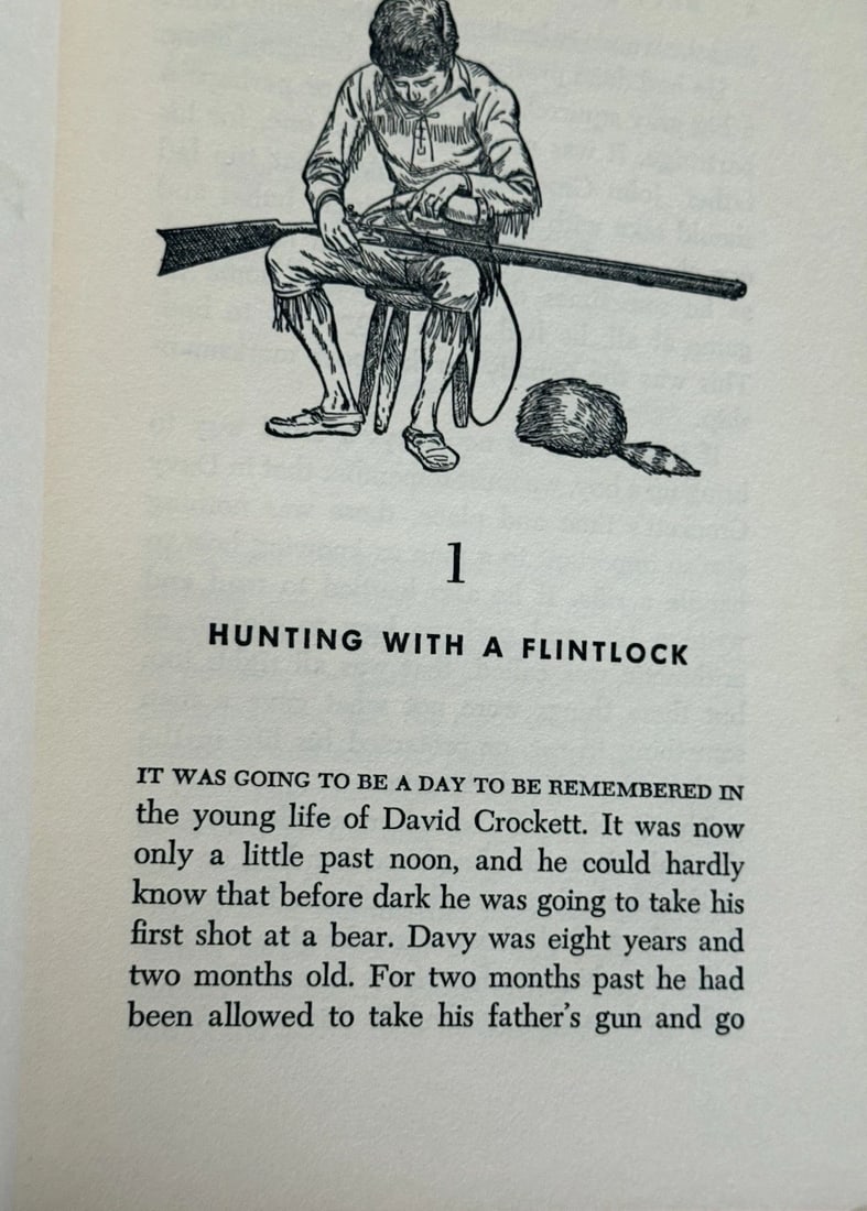 Davy Crockett Stewart H. Holbrook HC First Edition 1955 Illustrated Good Cond. - 8