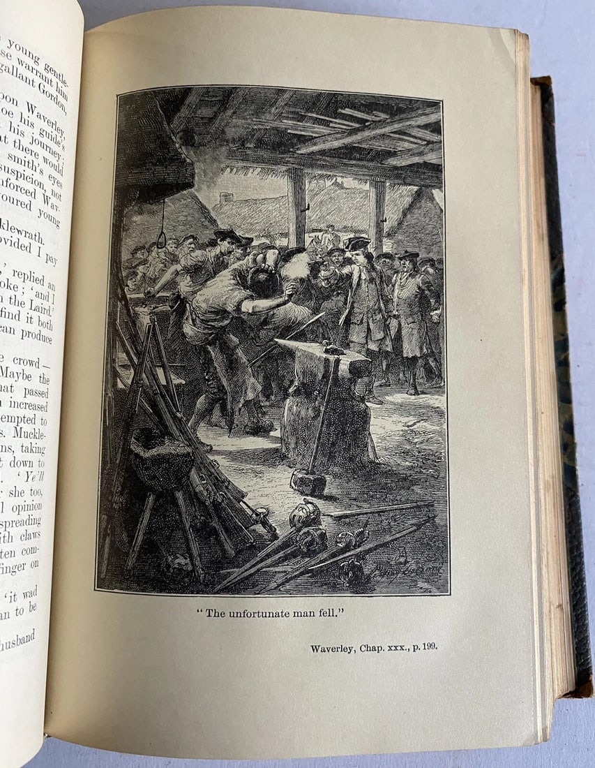 The Works Of Sir Walter Scott WaverleyNovels Waverley; GuyManning Vol. IAntique - 10