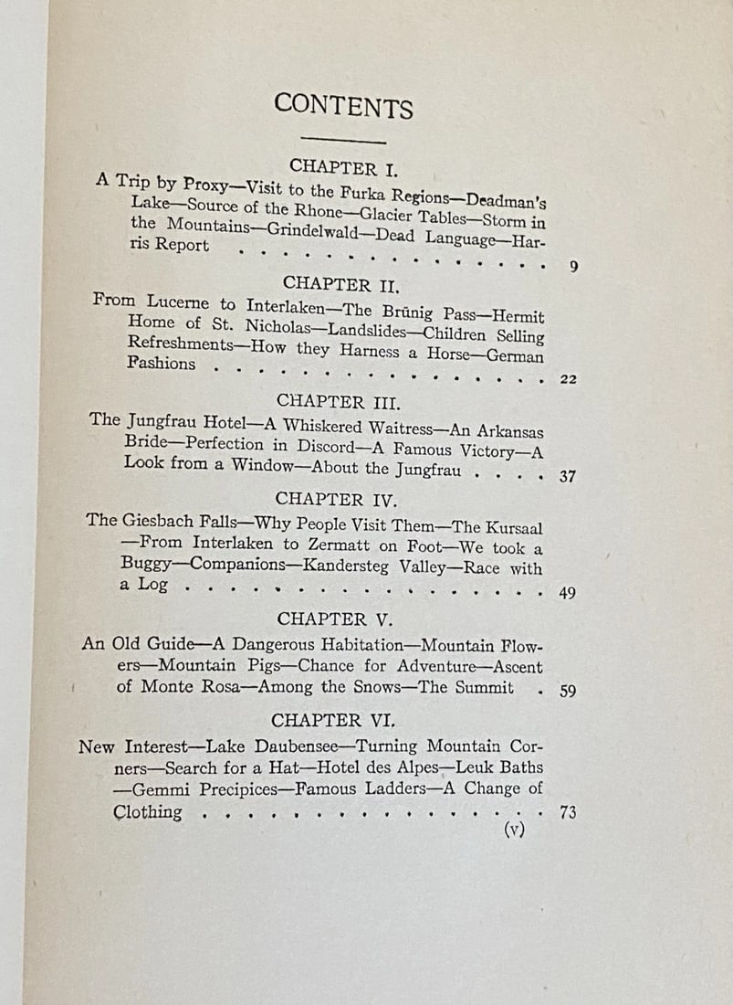 A TRAMP ABROAD (Vol IV-Book II) Mark Twain HC/Ills/Author's National Ed. 1907 - 12