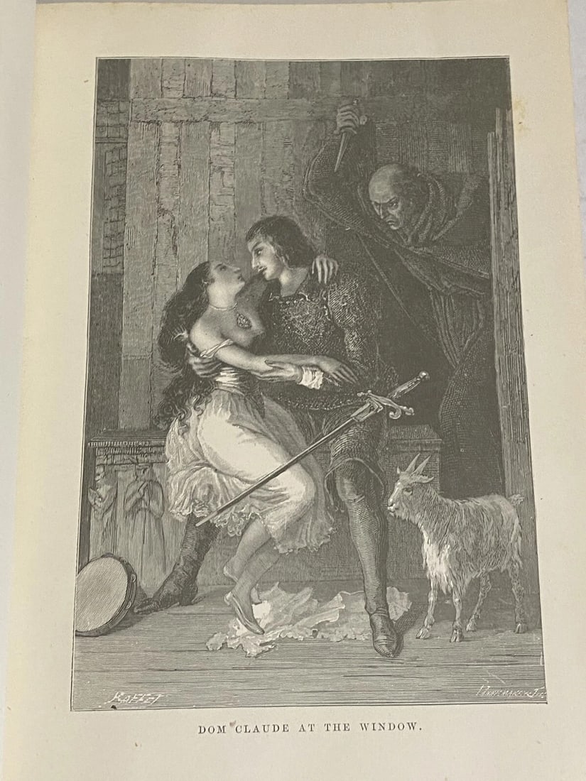 Victor Hugo’s Novels Notre Dame Vol. II Illustrated 1887 Library Edition HC Good - 8