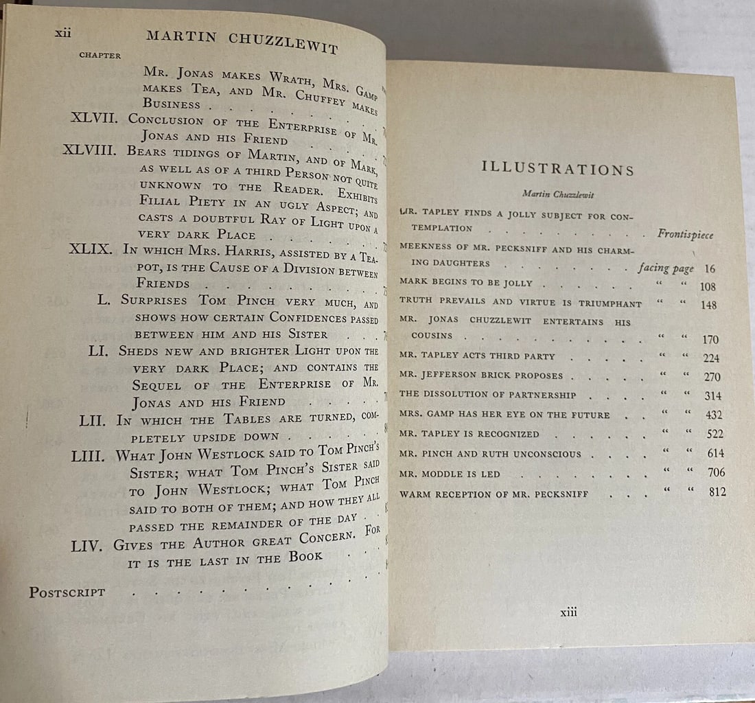 Charles Dickens MARTIN CHUZZLEWIT Vol. II Books Inc. 1936 HC - 12