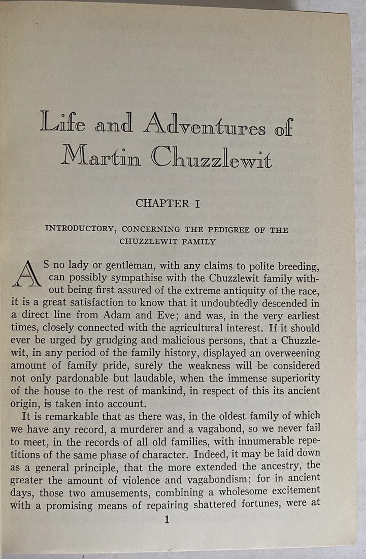Charles Dickens MARTIN CHUZZLEWIT Vol. II Books Inc. 1936 HC - 5