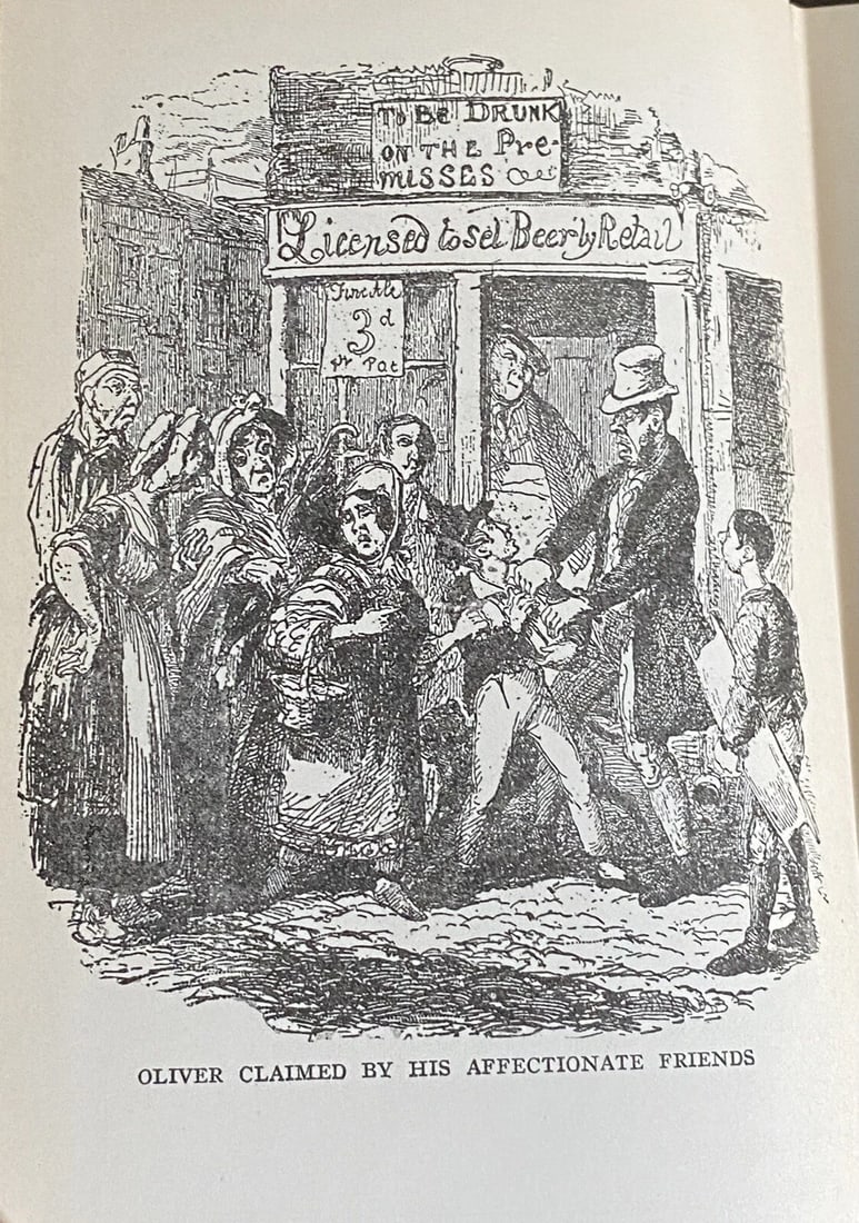 OLIVER TWIST Cleartype Edition Books Inc HC Illustrated 1930’s V Good - 7