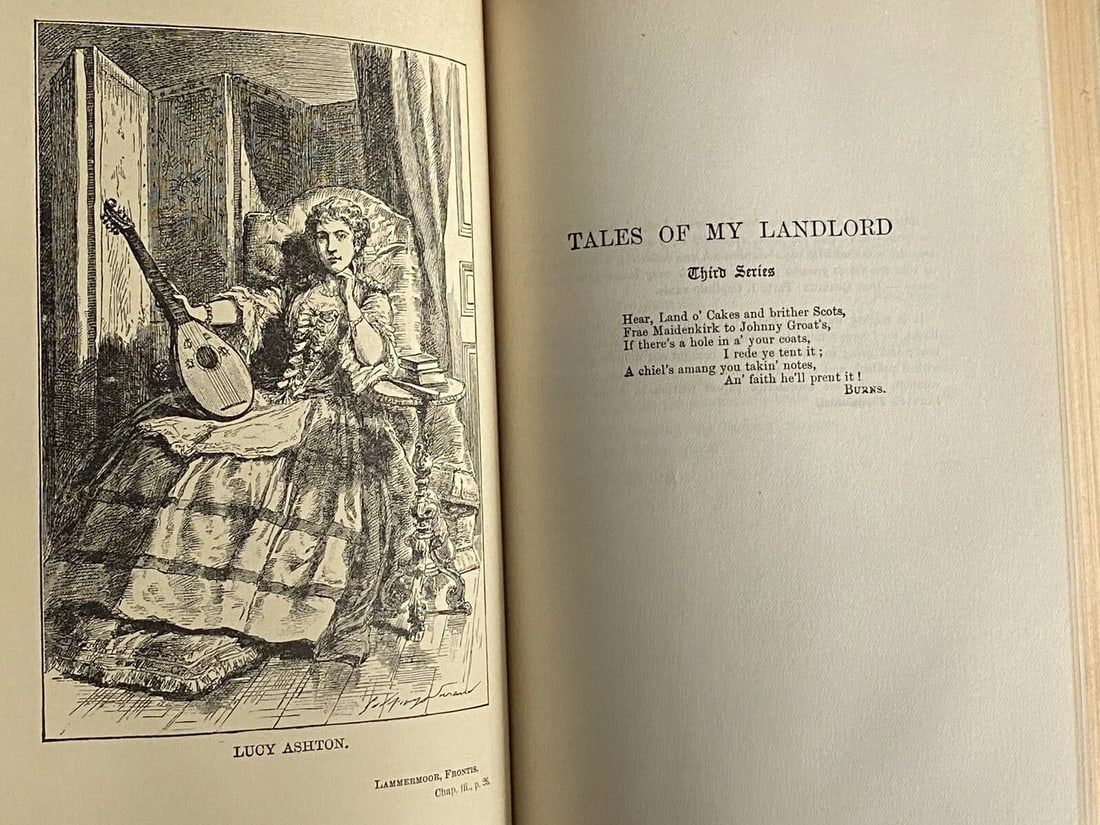 Works Of Sir Walter Scott Waverley Novels Vol VI The Antiquary HC 1800’s Illustr - 13