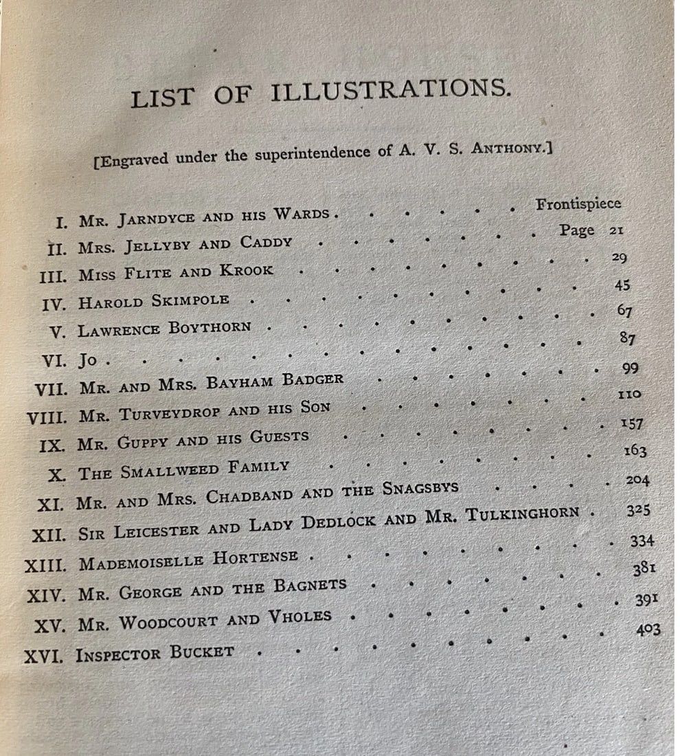 Dickens' Works Illustrated Bleak House James R. Osgood & Co. Boston 1875 HC - 8
