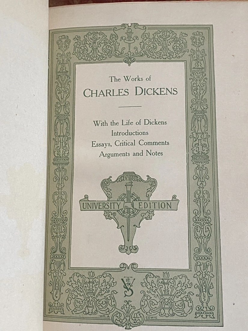Our Mutual Friend Charles Dickens University Society Vol. III Illustrat. HC 1911 - 3