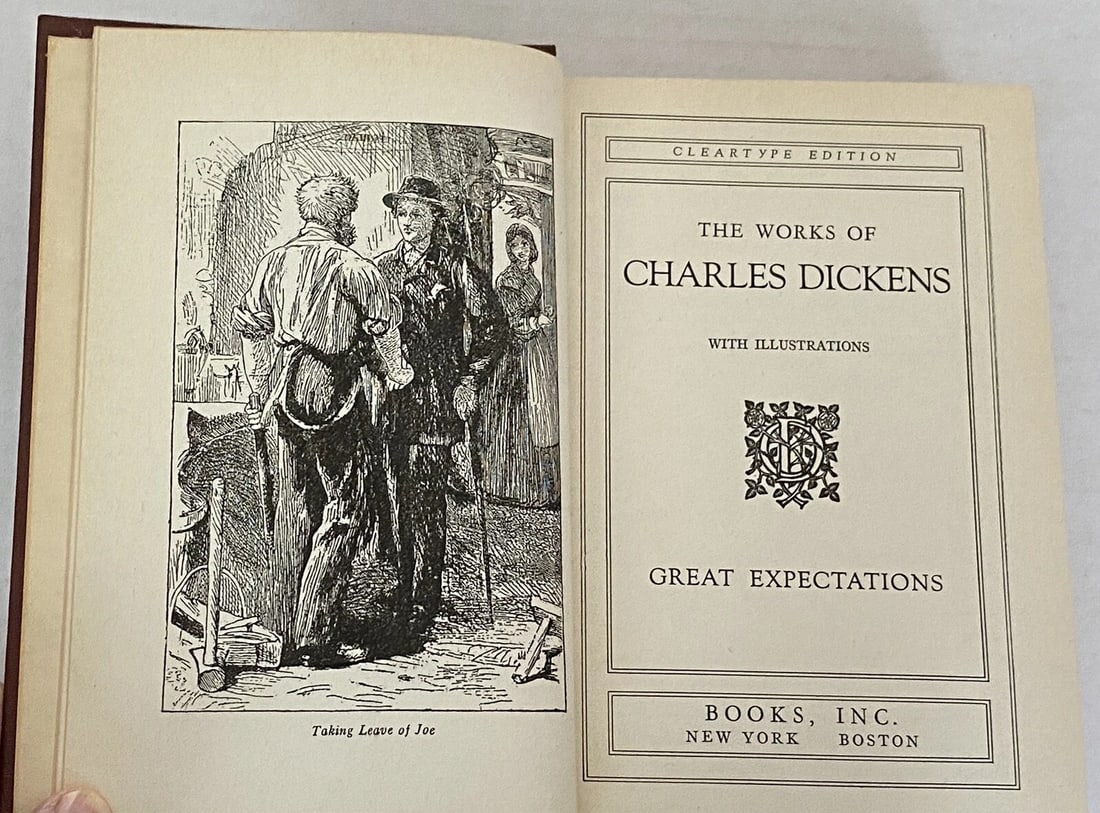 Charles Dickens Great Expectations Clear Type Edition Illustrated HC Very Good! - 3
