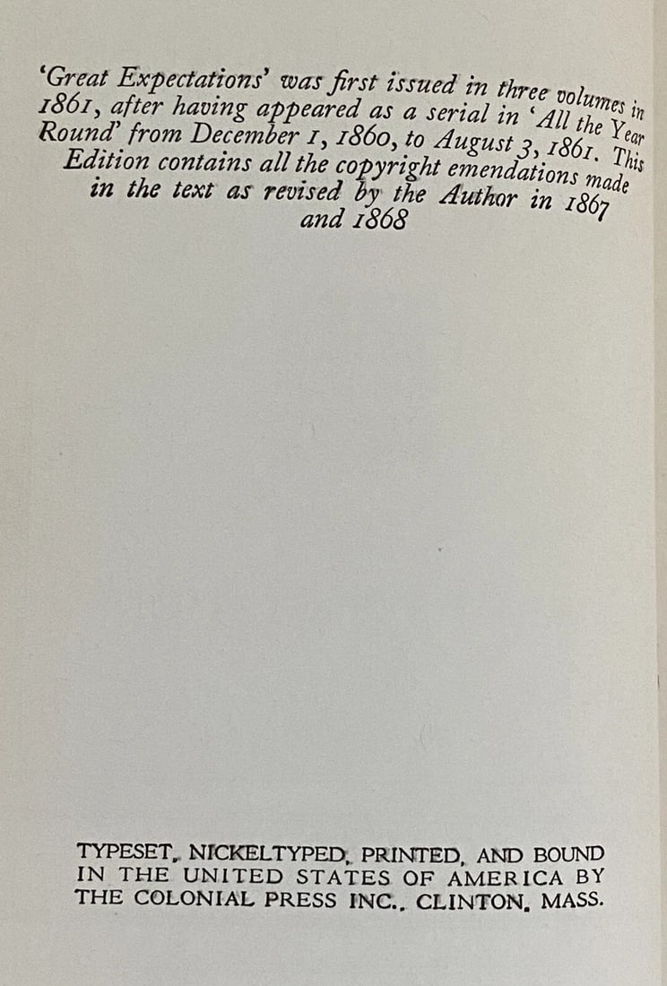 Charles Dickens Great Expectations Clear Type Edition Illustrated HC Very Good! - 4