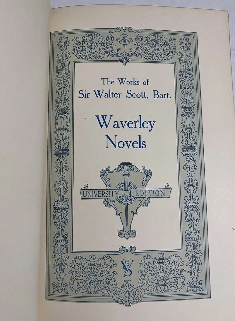 Works Of Sir Walter Scott Waverley Novels Vol. XI Quentin Durward, Redgauntlet - 2