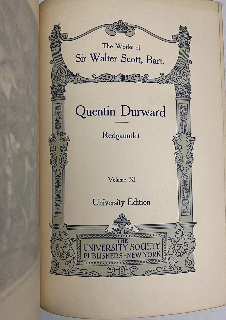 Works Of Sir Walter Scott Waverley Novels Vol. XI Quentin Durward, Redgauntlet - 4