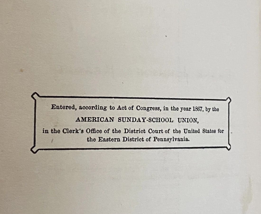 Ruth Buck Lamb It Isn't Right or Frank Johnson's Reason 1st Edition 1867 HC Ill. - 12