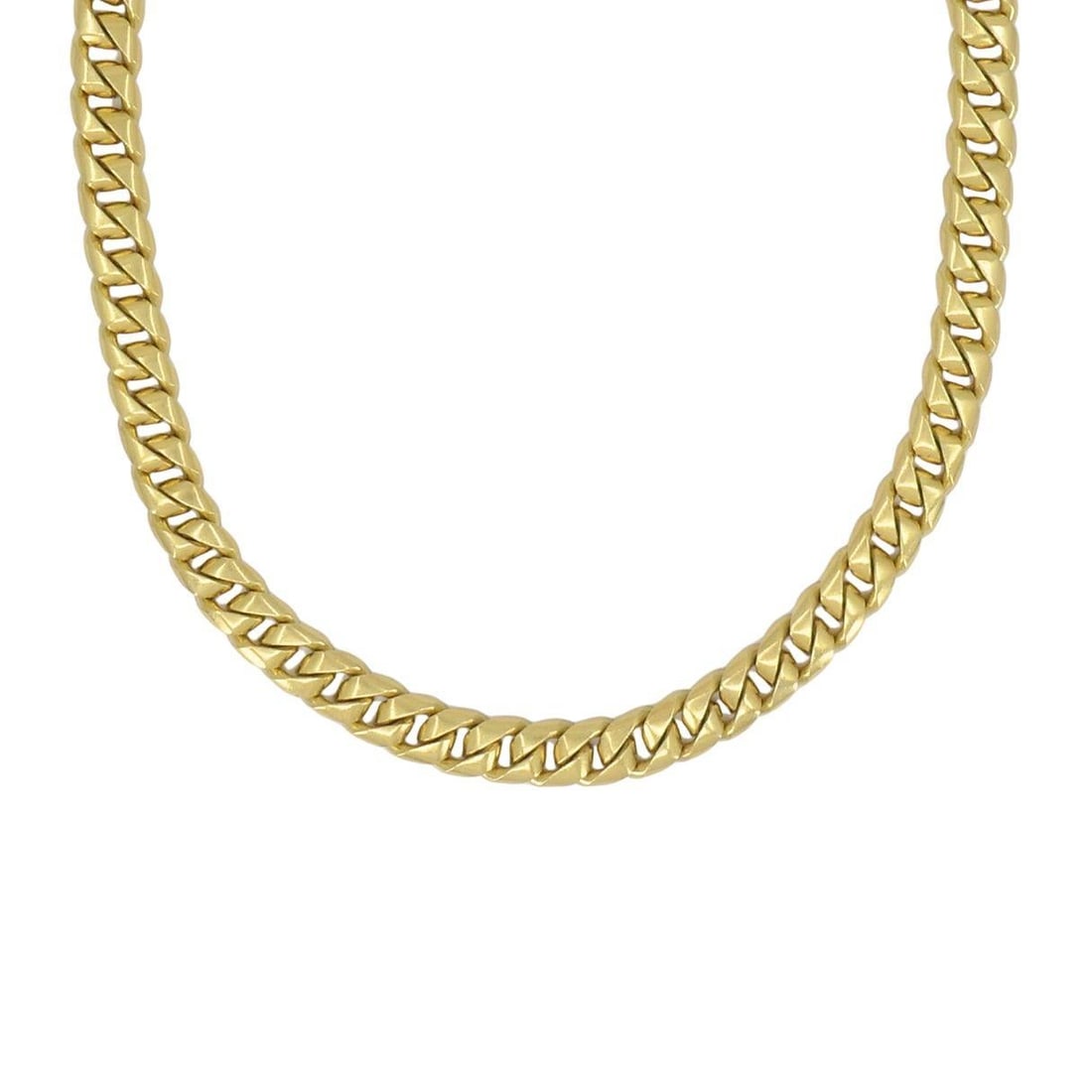 Vintage Bvlgari 18K Yellow Gold Curb Link Chain Necklace 131g - 10