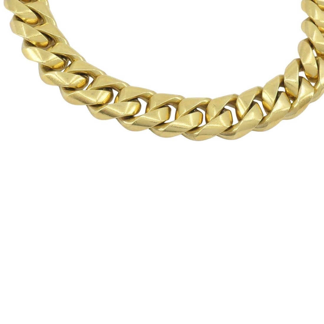 Vintage Bvlgari 18K Yellow Gold Curb Link Chain Necklace 131g - 13