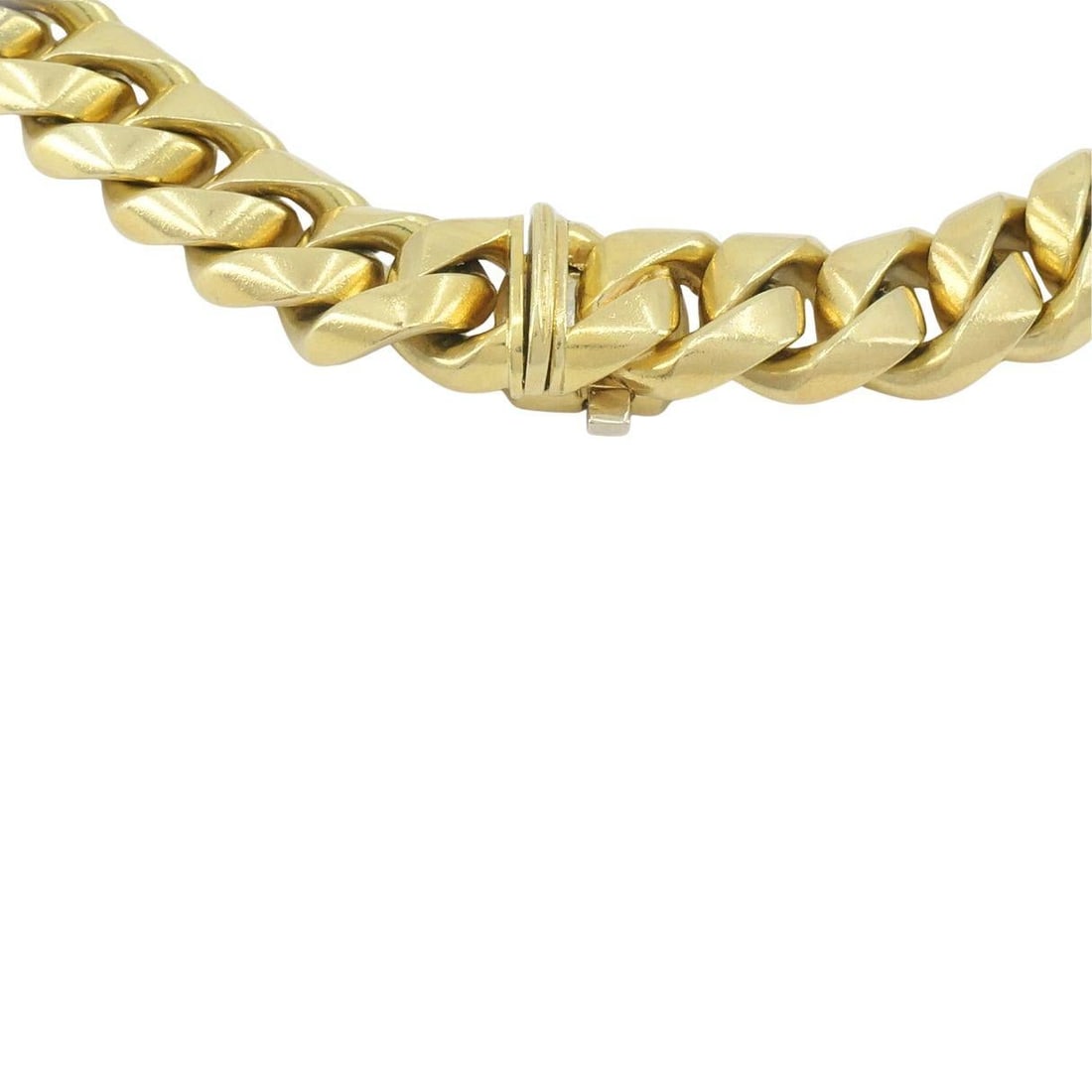 Vintage Bvlgari 18K Yellow Gold Curb Link Chain Necklace 131g - 14