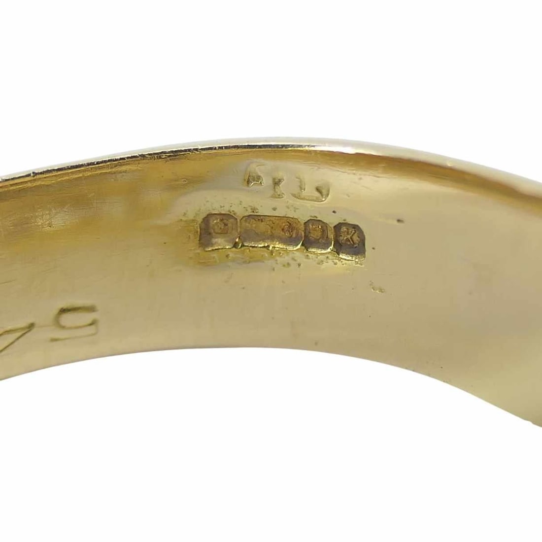 English Vintage 18k Gold Diamond Ruby Emerald Sapphire Snake Ring - 6