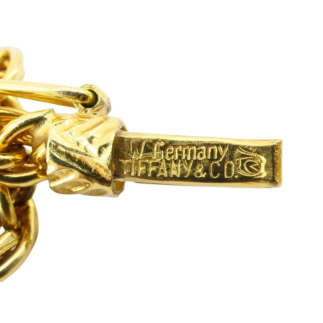 Vintage Tiffany & Co. 18k Gold Rope Chain Necklace, Germany 28" Length - 16