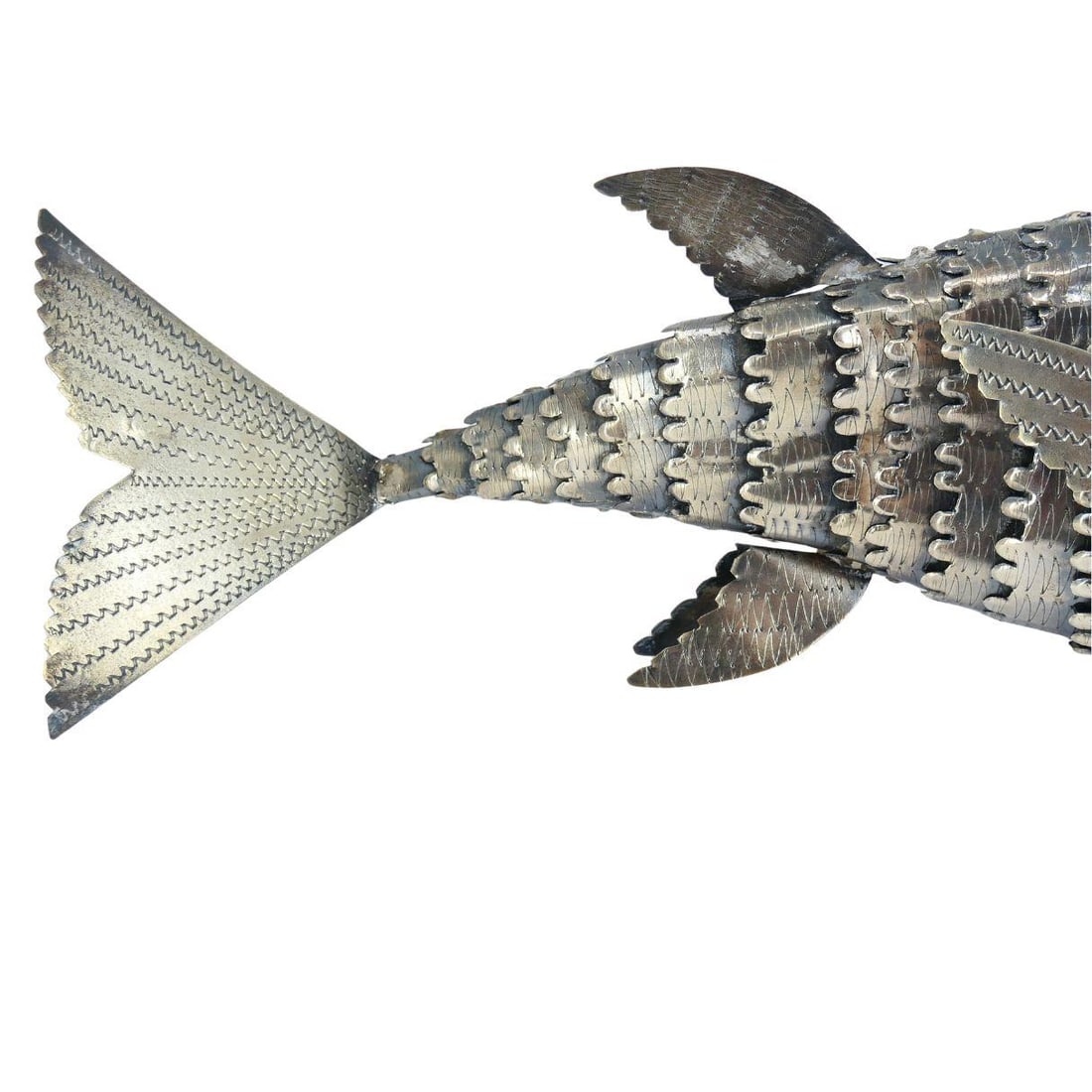 Vintage Articulated Sterling Silver Fish Figurine Mid Century Modern - 4