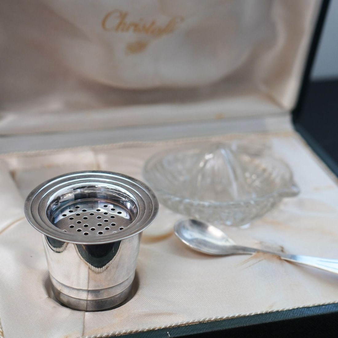 French 1930s CHRISTOFLE Silver Plated Juicer Set - 14