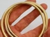 Vintage Cartier Set of Three Bangle Bracelets 14k Gold Estate Jewelry - 8
