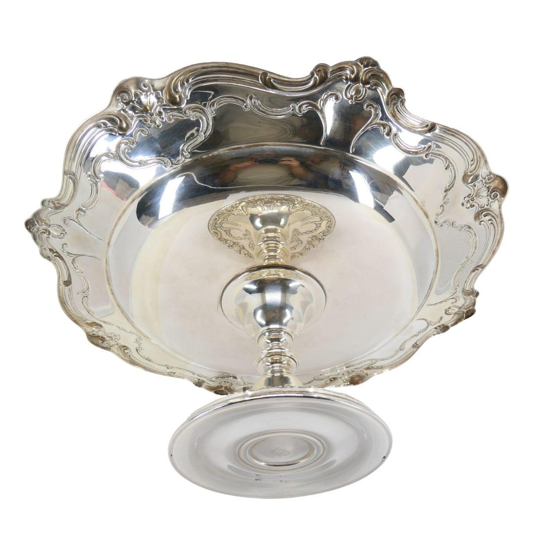 Vintage Gorham Chantilly Sterling Silver Pedestal Platter - 12