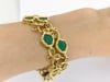 Vintage Malachite Bracelet Attributed to Mauboussin Paris 18k Gold - 8