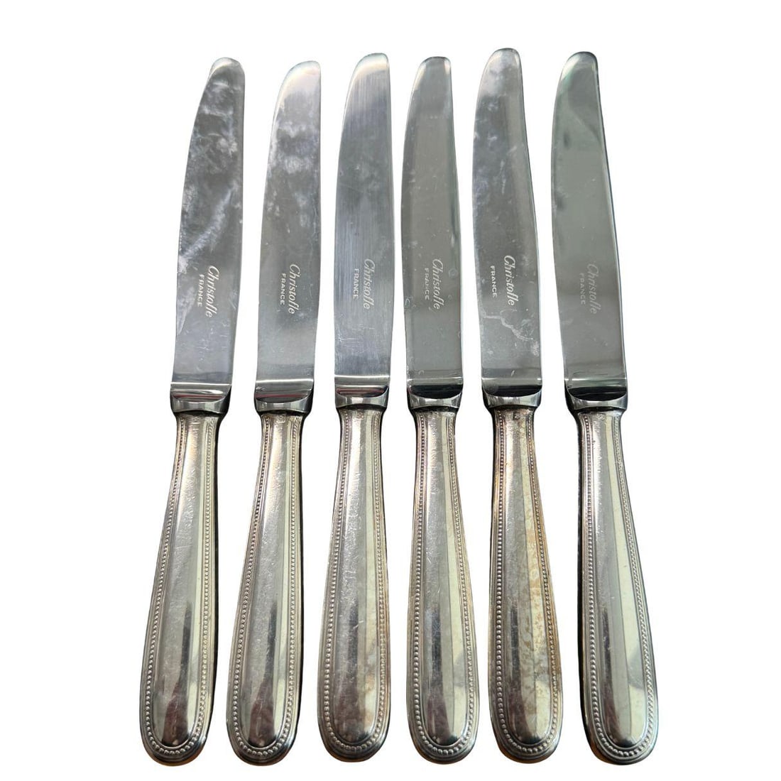 Christofle French Sterling Silver 6 Piece Dinnerware Set - 3