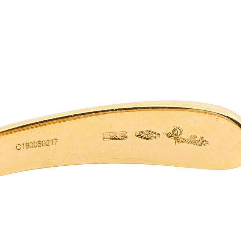 Pomellato 18k Yellow Gold Sculptural Hoop Earrings - 15