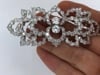 David Webb Diamond Platinum Brooch Floral Design - 8