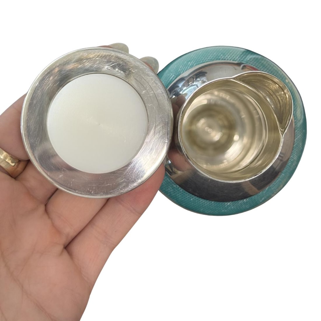 Pomellato Sterling Silver Blue Thermos - 5