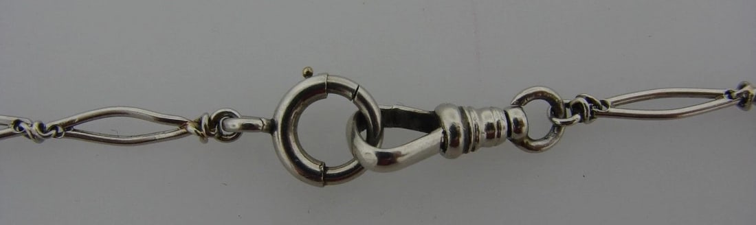 TIMELESS 14k White Gold Watch Chain - 2