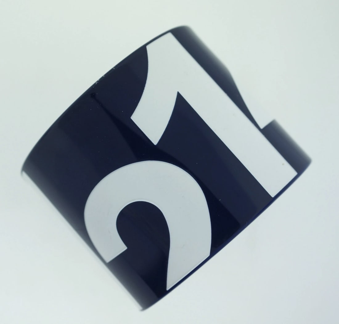 EXTRAVAGANT! LACOSTE BLUE PLASTIC MODERN STYLISH LOUD BANGLE BRACELET LACOSTE: Title: EXTRAVAGANT! LACOSTE BLUE PLASTIC MODERN STYLISH LOUD BANGLE BRACELET LACOSTE Description: CHIC EXTRAVAGANT SUPER STYLISH CUFF/BANGLE/BRACELET LACOSTE A perfect gift for a stylish woman with