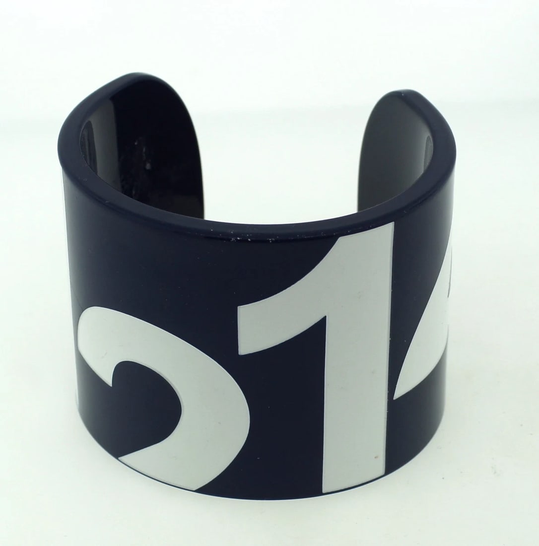 EXTRAVAGANT! LACOSTE BLUE PLASTIC MODERN STYLISH LOUD BANGLE BRACELET LACOSTE - 6