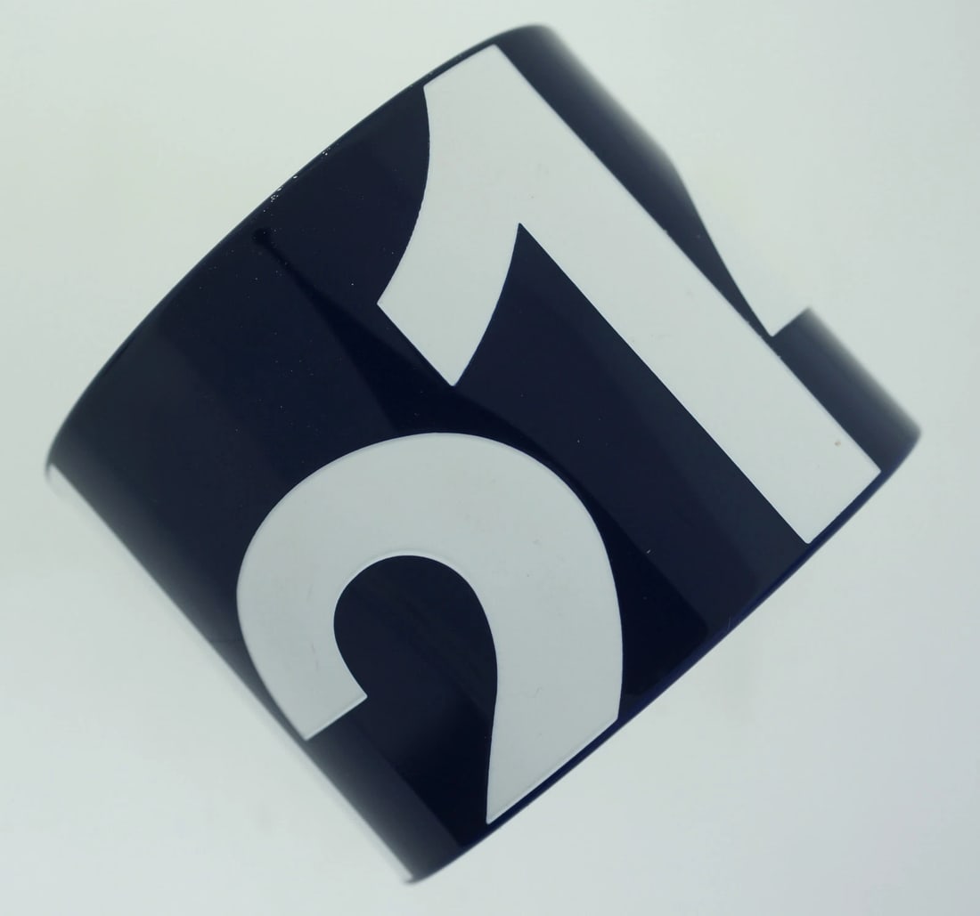 EXTRAVAGANT! LACOSTE BLUE PLASTIC MODERN STYLISH LOUD BANGLE BRACELET LACOSTE - 7