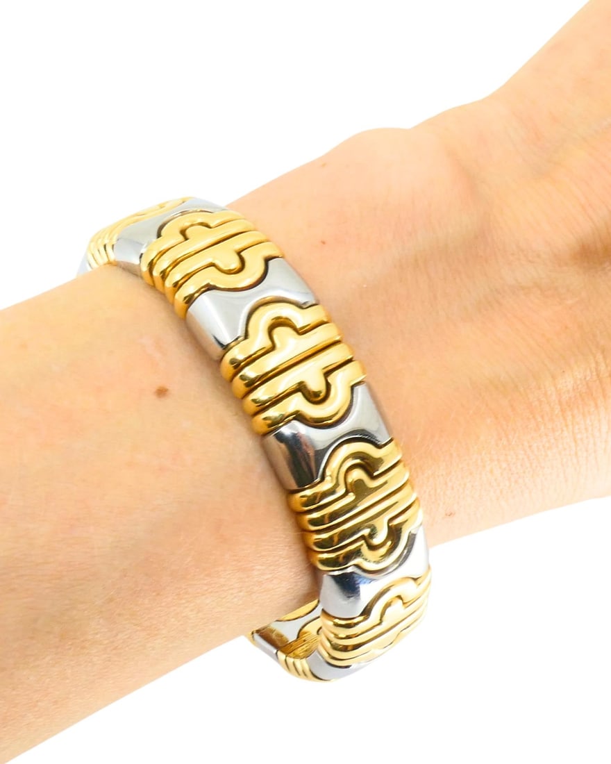 Bvlgari Bulgari Parentesi Bracelet Gold & Stainless Steel - 8