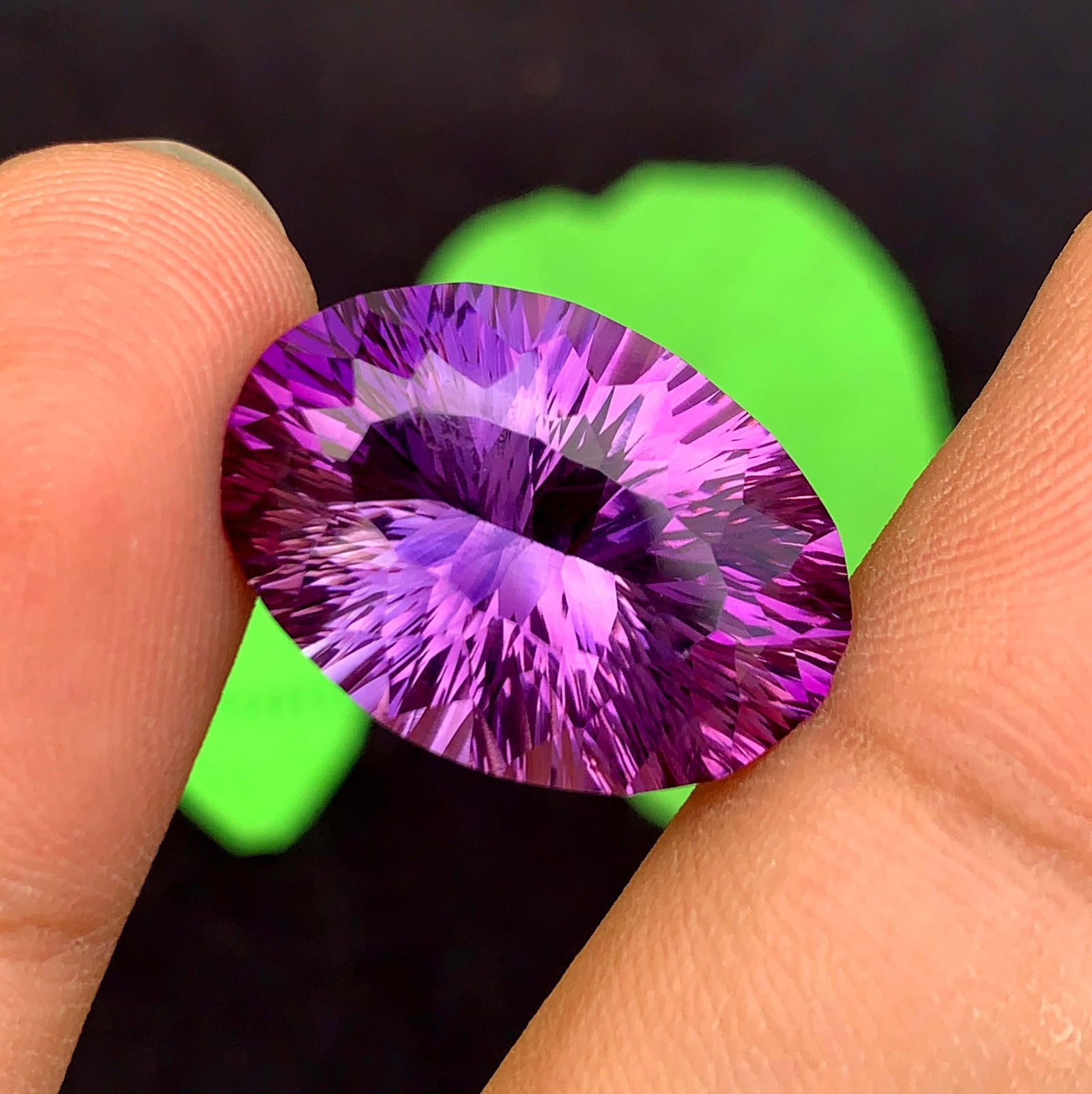 Natural Amethyst Gemstone: 21.90 Carat Fancy Cut February Birthstone - 6