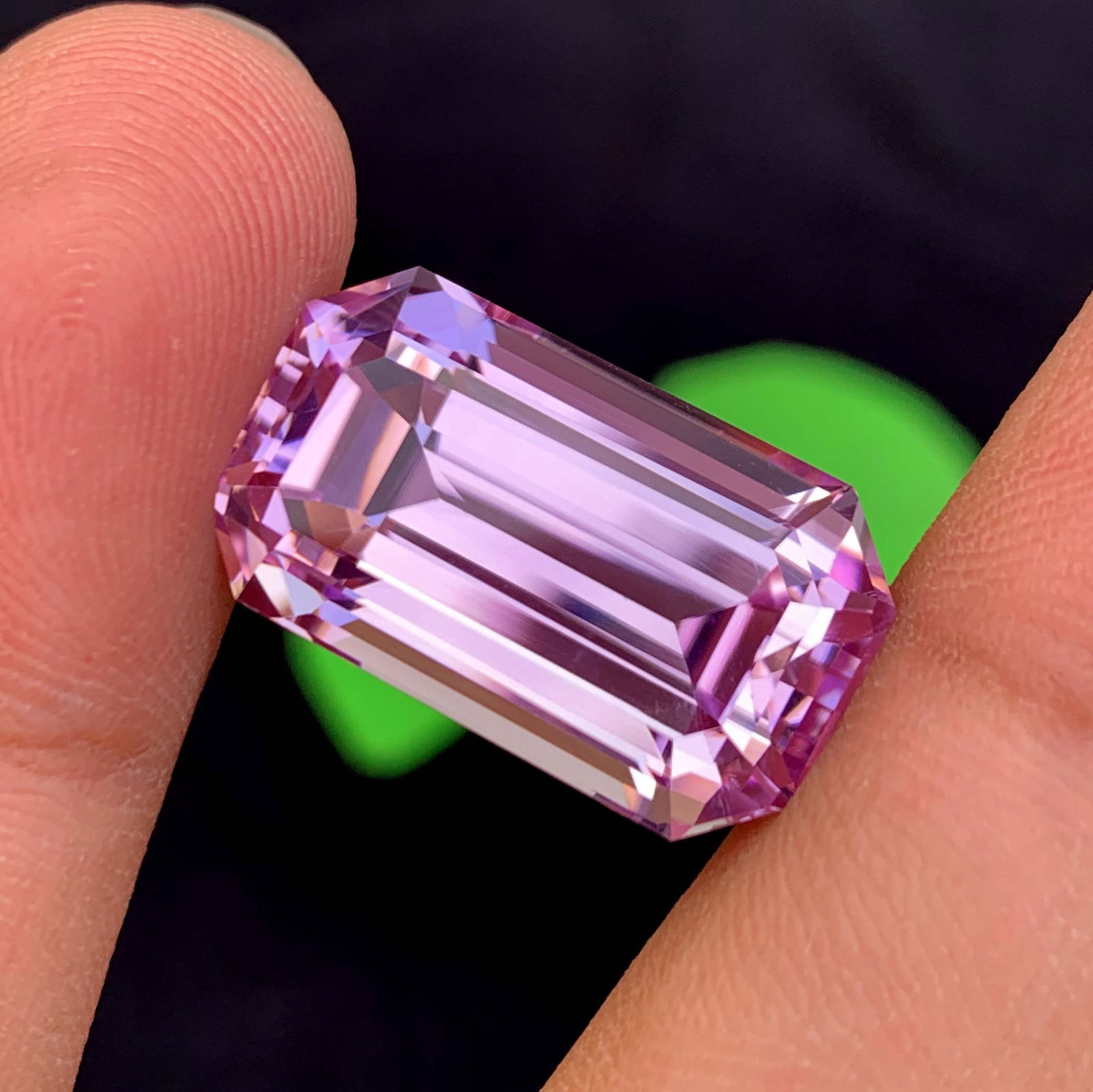 Natural Pink Kunzite Gemstone: 55.40 Carat Emerald Cut, November Birthstone - 6