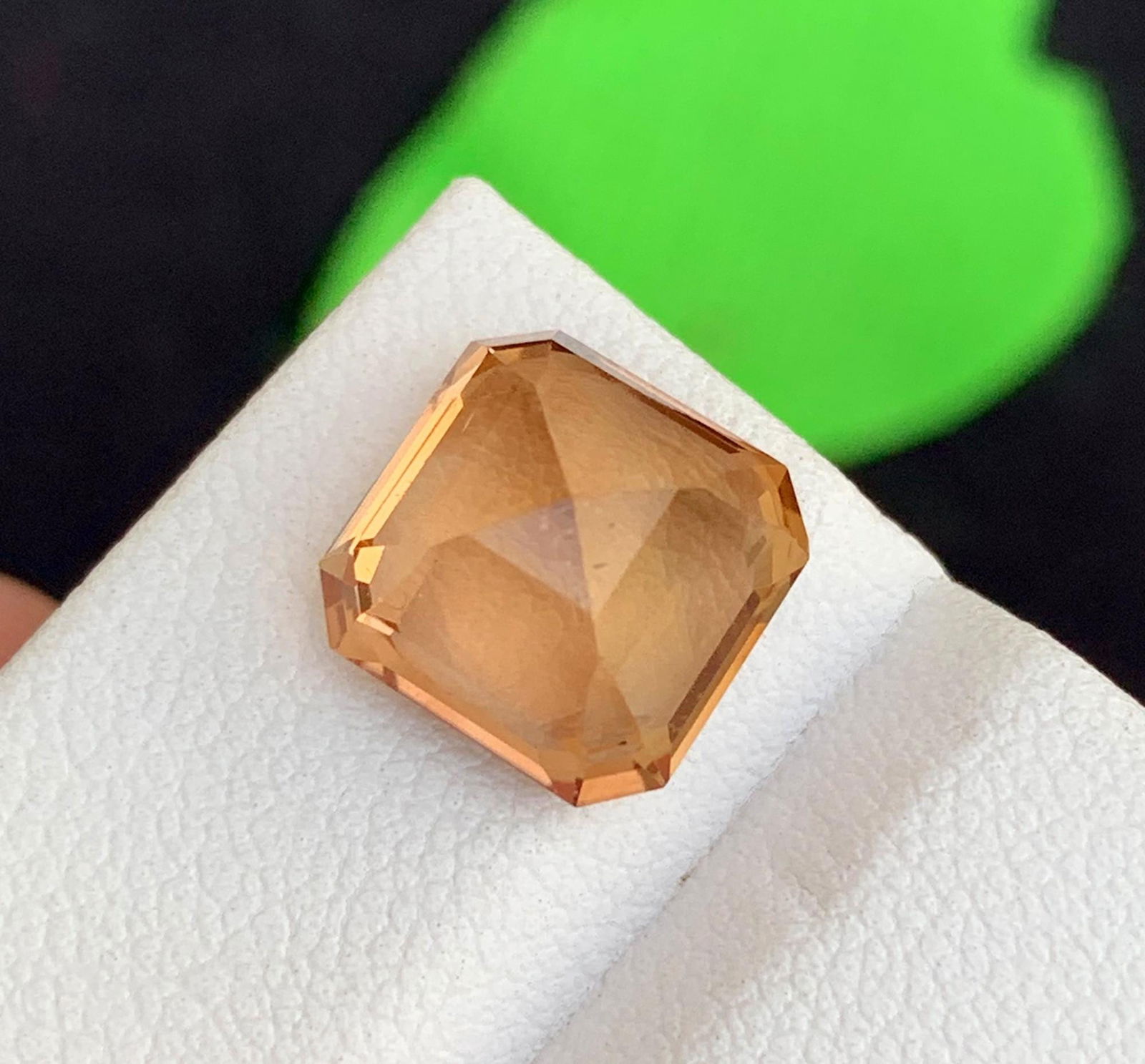 Faceted Emerald Cut Imperial Topaz Gemstone: Golden Yellow November Birthstone - 2